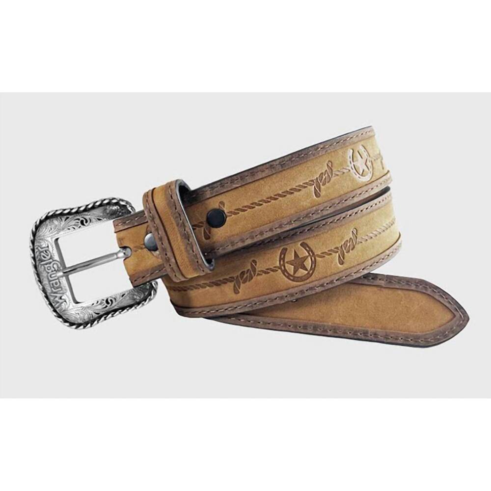 NEW WRANGLER kid's versatile belt in tan